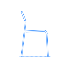 Furniture Side Chairs Ikea Adde Chair Outline Icon Svg Set, Free Vectors File